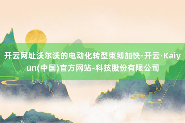 开云网址沃尔沃的电动化转型束缚加快-开云·Kaiyun(中国)官方网站-科技股份有限公司