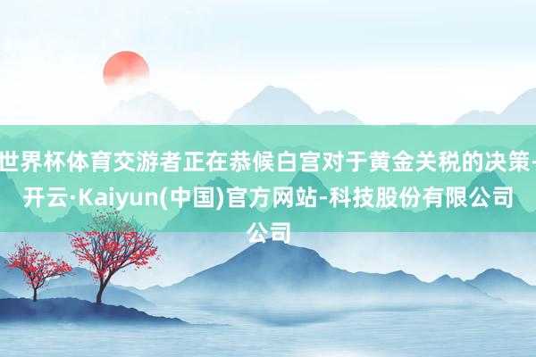 世界杯体育交游者正在恭候白宫对于黄金关税的决策-开云·Kaiyun(中国)官方网站-科技股份有限公司